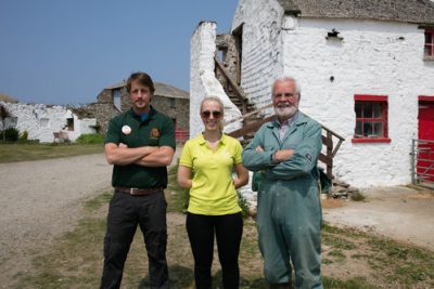 Dan from Lower Treginnis with Megan from Blas y Tir