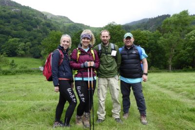 The whole team before Cadair Idris