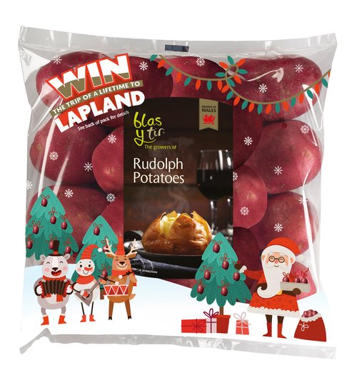 Rudolph Potatoes Christmas Packaging 2016