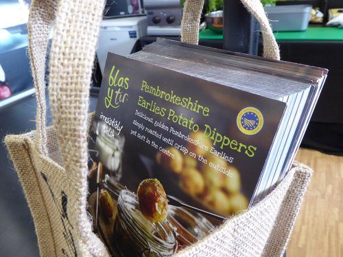 Recipe Cards were given away at the Royal Welsh Show
