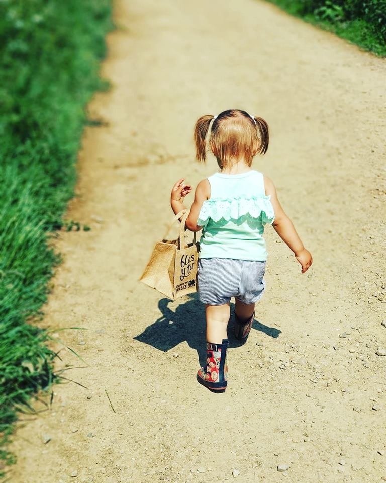 Little Girl at Open Farm Sunday 2018 in Pembrokeshire